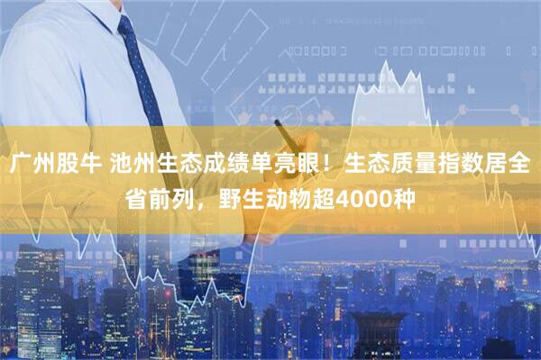 广州股牛 池州生态成绩单亮眼！生态质量指数居全省前列，野生动物超4000种