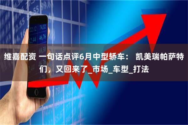 维嘉配资 一句话点评6月中型轿车： 凯美瑞帕萨特们，又回来了_市场_车型_打法